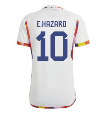 Belgien Eden Hazard #10 Replika Udebanetrøje VM 2022 Kortærmet